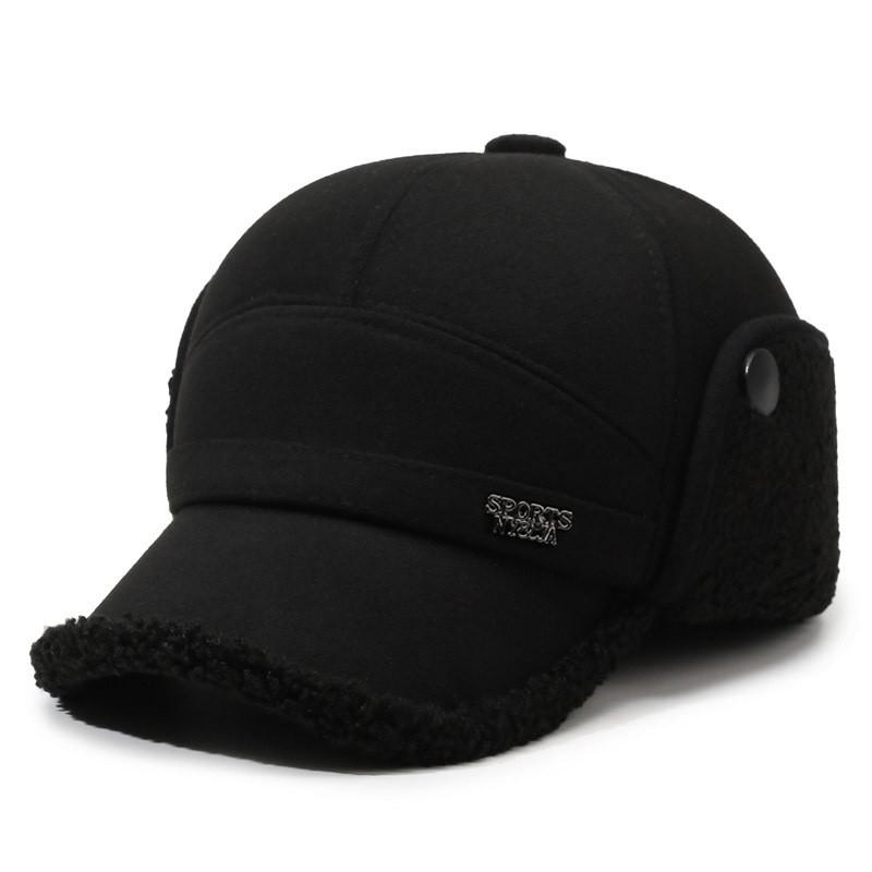 Cotton Winter Beanie Hat For Men With Ear Flap Warmth And Windproof Protection For Outdoor Activities