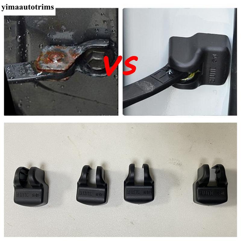 4PCS Car Door Stop Rust Waterproof Protector Cap Cover Trim Fit For INFINITI Q50 QX50 Q70 Auto Plastic Accessories Interior Kit