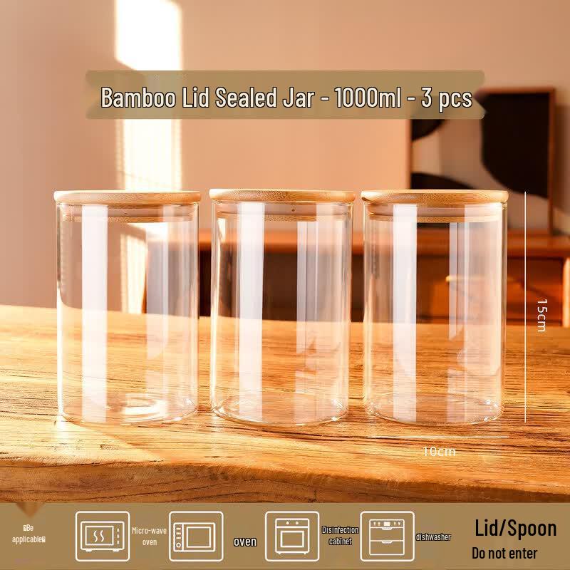 Qīwēi Food-Grade Glass Airtight Storage Jar