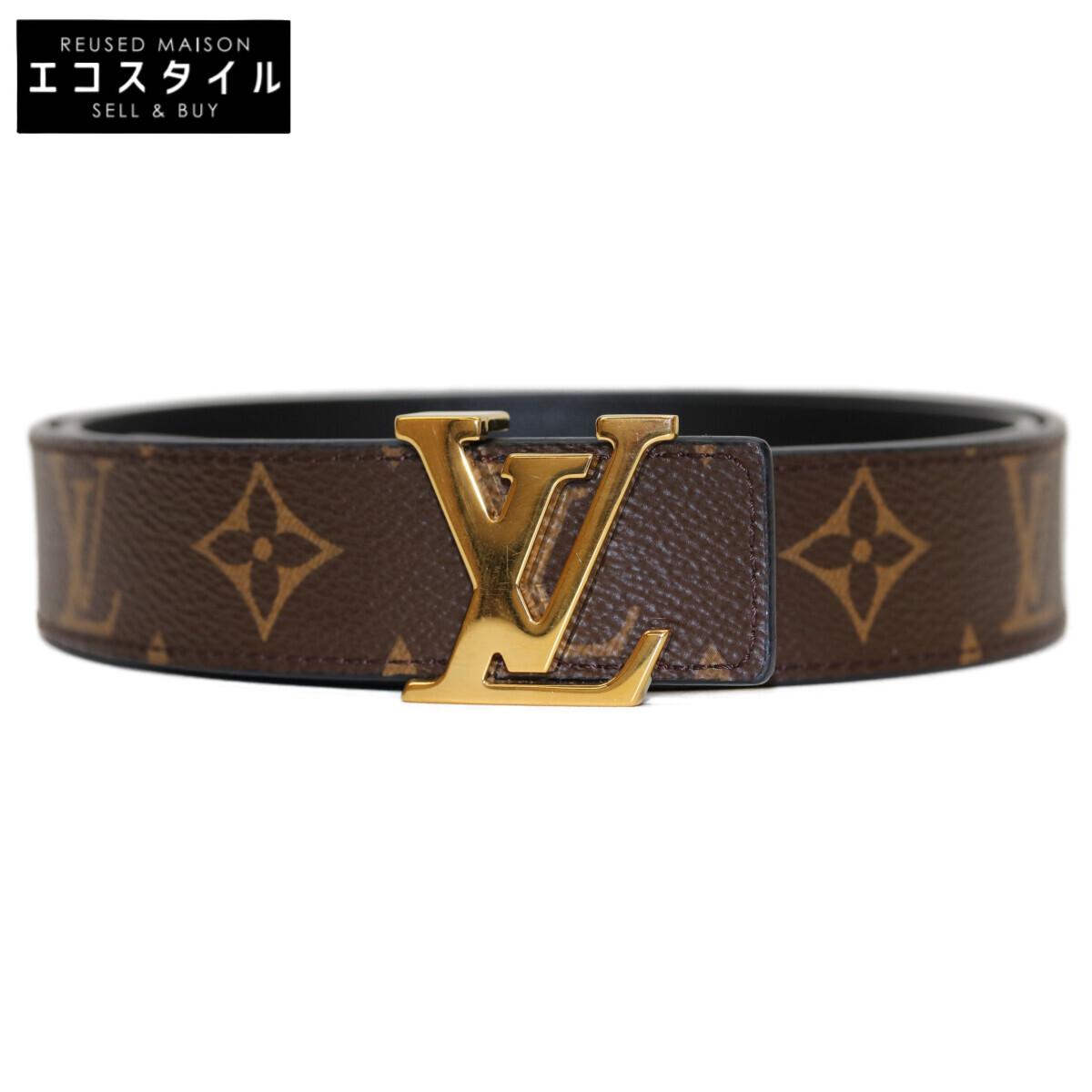 

LOUIS VUITTON 21 Year M9453 GHardware Santur LV Initial 30MM Reversible Belt belt Brown / GoldUsed