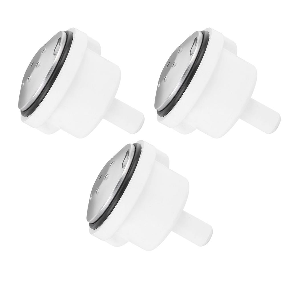 3pcs Bathtub Air Jet Plastic Bathtub Air Bubble Nozzle with 9 Holes for Spa Pool Accessory