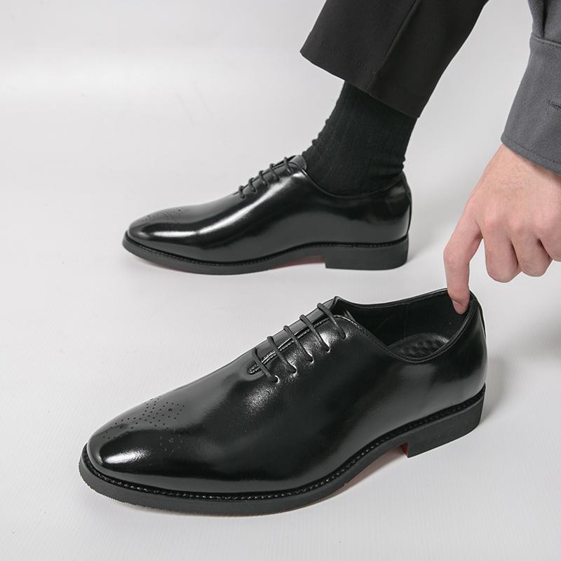 Męskie Buty Eleganckie Trend Ślubne Społeczne Codzienne Skórzane Męskie Biurowe Codzienne Buty Biznesowe Formalne Buty Oxford Męskie
