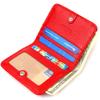 Small Size Lacquered Women's Wallet Made of Natural Textured Leather CANPELLINI 21800 Red