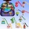 Figure Keyring Woody Buzz Lightyear Jessie Doll Pendant Car Keychain Birthday Christmas Gift for Girls Kids