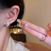 French sweet micro-zircon pearl stud earrings women's niche temperament earrings unique earrings