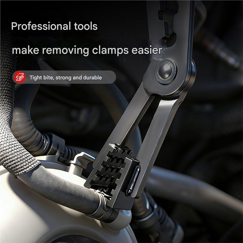 ABBP-Adjustable Automotive Hose Clamp Pliers Elbow Long Style For Fuel, Oil, And Water Hoses