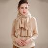 Women's 100% Pure Cashmere Scarf - Autumn/Winter Korean Style Hollow Out Tassel Knit Shawl
