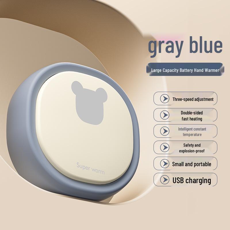 Little Bear USB Rechargeable Hand Warmer - Customizable Logo, Baby and Student Safe.