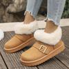 Women's Snow Boots Thicken Plush Warm Cotton Boot 2025 Winter New Women's Boots Suede Casual Ankle Boots Non Slip Platform Botas