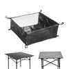 Outdoor Folding Table Storage Under Table Storage Bag Picnic Table Rack Bag Hangable Mesh Pouch Camping Equipment Organizer