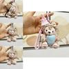 Adorable Fox Plush Doll Keychain For Girls Soft Pp Cotton Cute Stuffed Animal