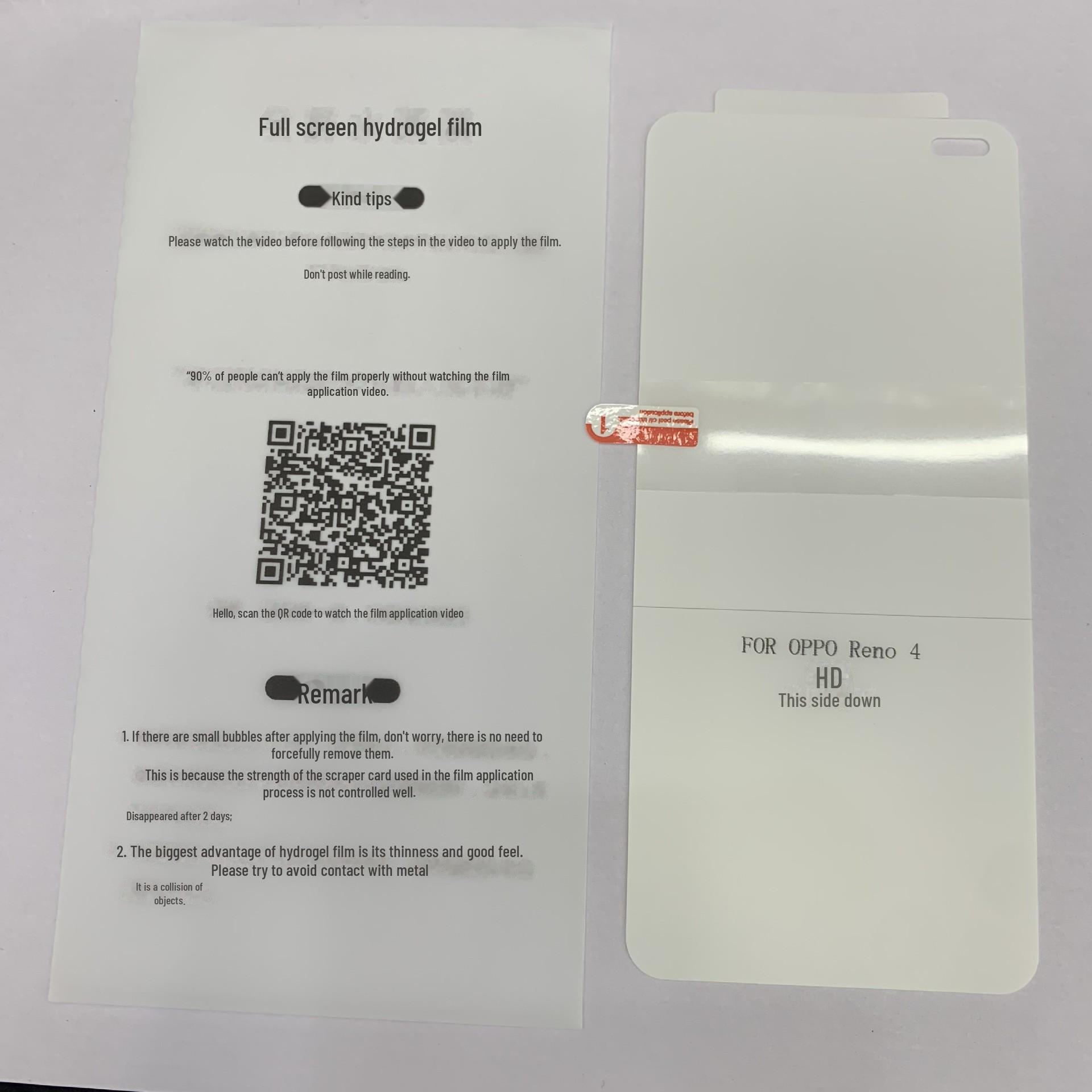 

Гидрогелевая пленка для Oppo Reno 12 Pro/Find X6/A11X - Полная защита экрана Find X5 Pro