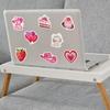 50PCS Rose Pink Stickers Cartoon Doodle Designs Decorate Laptops, Phones, Luggage, and Water Bottles Waterproof Stickers