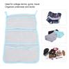 2 Set Bathroom Toiletries Storage Mesh Bag Hanging Net with Multi Pockets Suction Cup