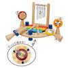 Toy Wooden Toy Musical Instrument with Xylophone and Birthday Gift for 1st and 2nd Year Boys and Girls Edutē I'm Melody-Go-Round Drum, Olds,