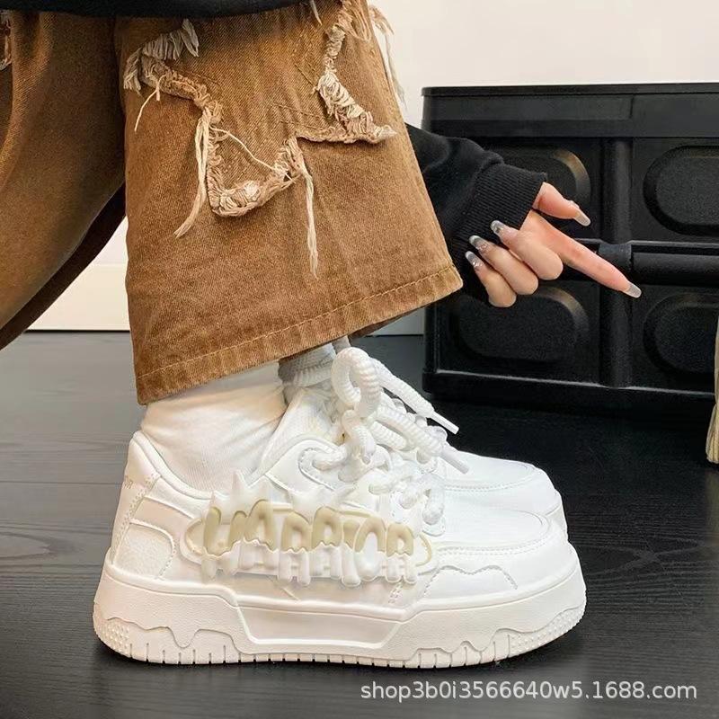 Dopamine white shoes women's thick-soled heightening women's shoes sports versatile breathable original casual board shoes explosion