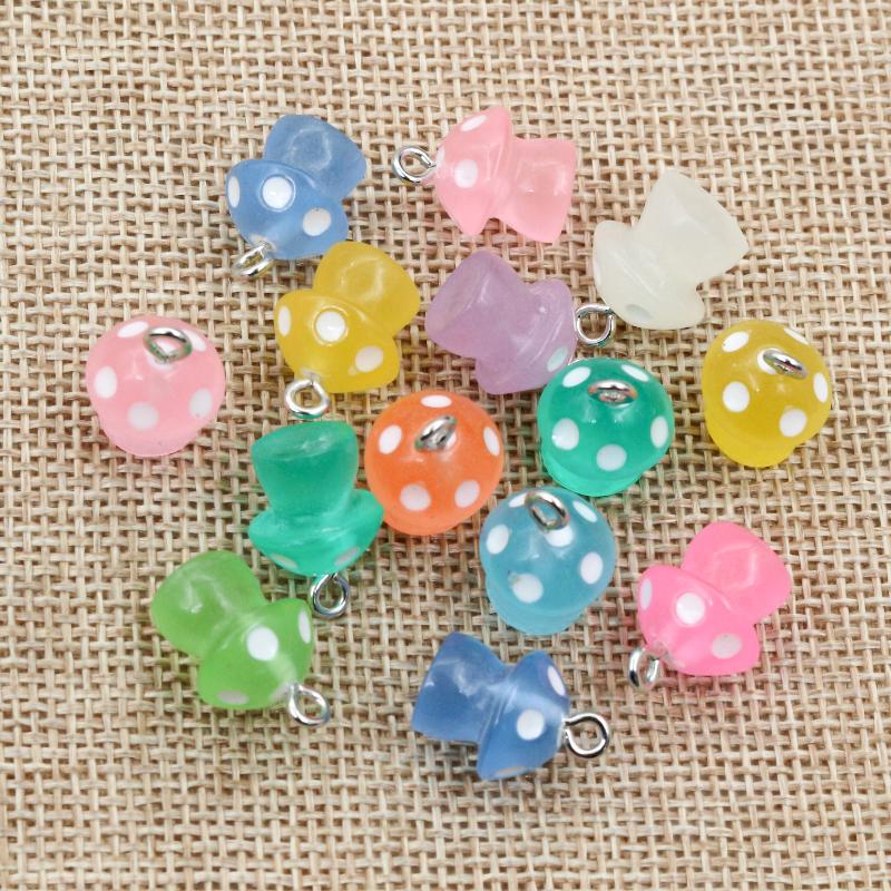 

10Pcs Multi-Styles Mix Fruit Animals Dice Cloud Resin Earring Charms Diy Findings Keychain Bracelets Pendant For Jewelry Making