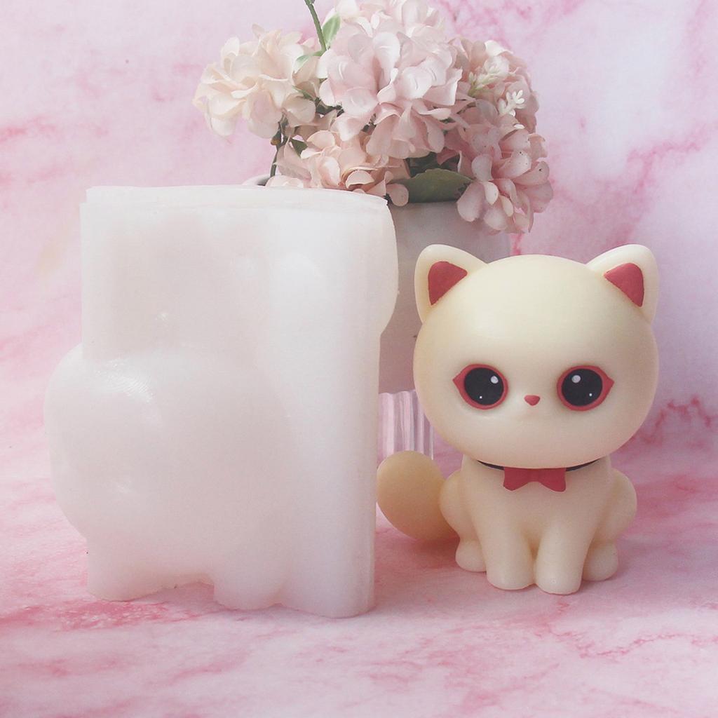 Eye Liner Cat Silicone Mold Versatile Silicone Eye Liner Cat Candles Mold for Creative Baking and Chocolate Making