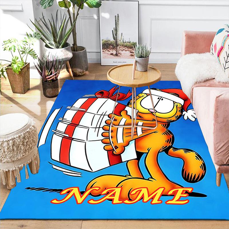 Custom 1Pc Garfield'S Adventure Rug Office Carpet Indoor Outdoor Entrance Doormat Nonslip Soft And Comfortable Living Room D291568