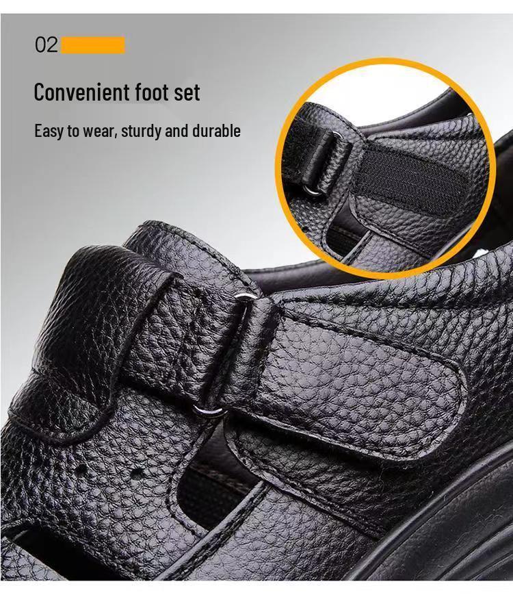 Men's Casual Summer Breathable Pointed Toe British Sandals for Weddings/Grooms