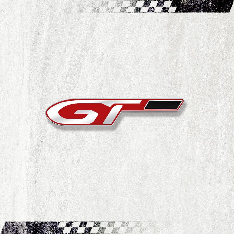 GT Kovový znak Samolepka znaku na volant auta Decal pro Peugeot 5008 2008 3008 206 308 207 406 407 408 307 208 301