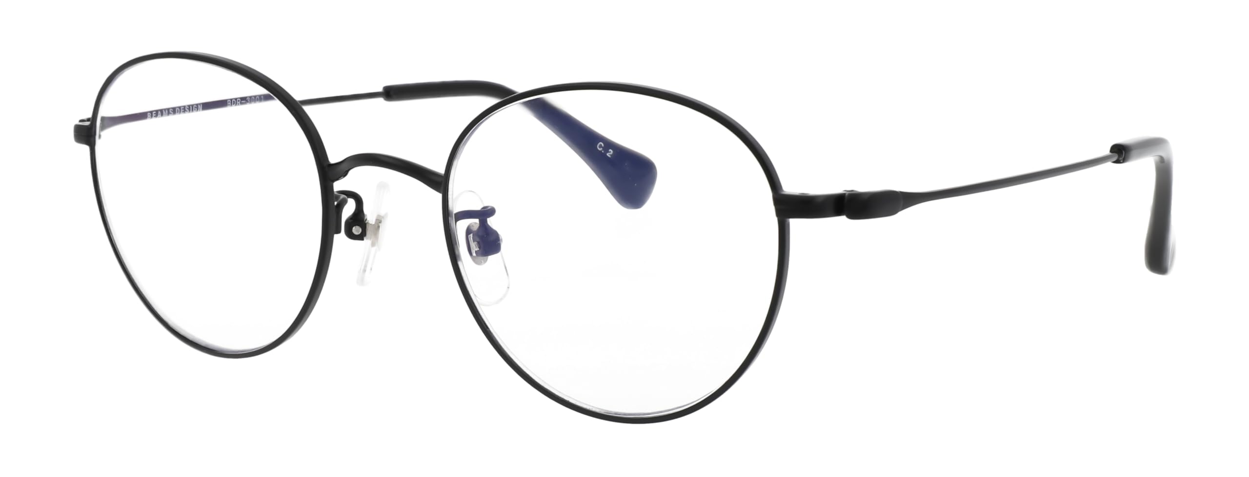 

Low power reading glasses black Blue light cut Comes with special case [BEAMS DESIGN] BDR-3001-2 +1.25 Semi-matte чёрный