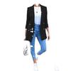European & American Fashion Lapel Cardigan Mid-length Temperament Suit Jacket for Women
