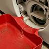 Restwasserauffangschale zur Reinigung des Flusensiebs Trommelwaschmaschine