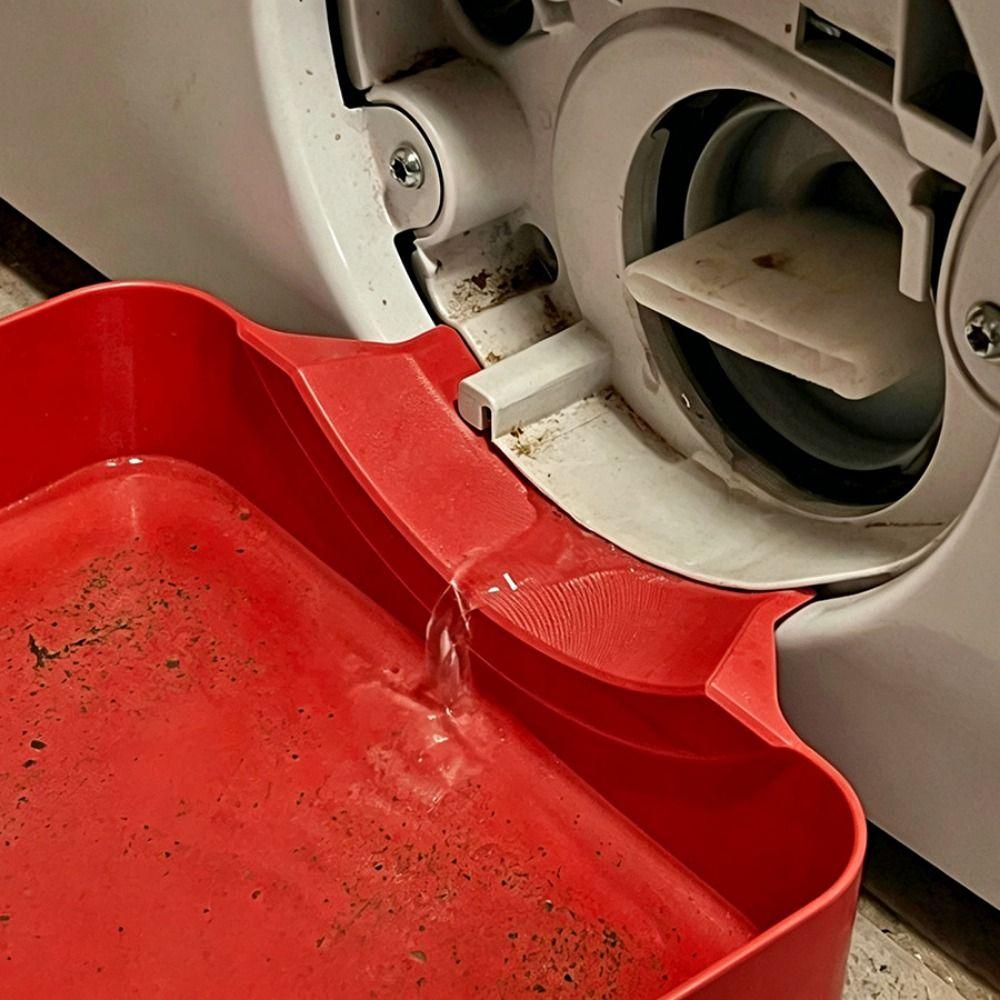 Restwasserauffangschale zur Reinigung des Flusensiebs Trommelwaschmaschine