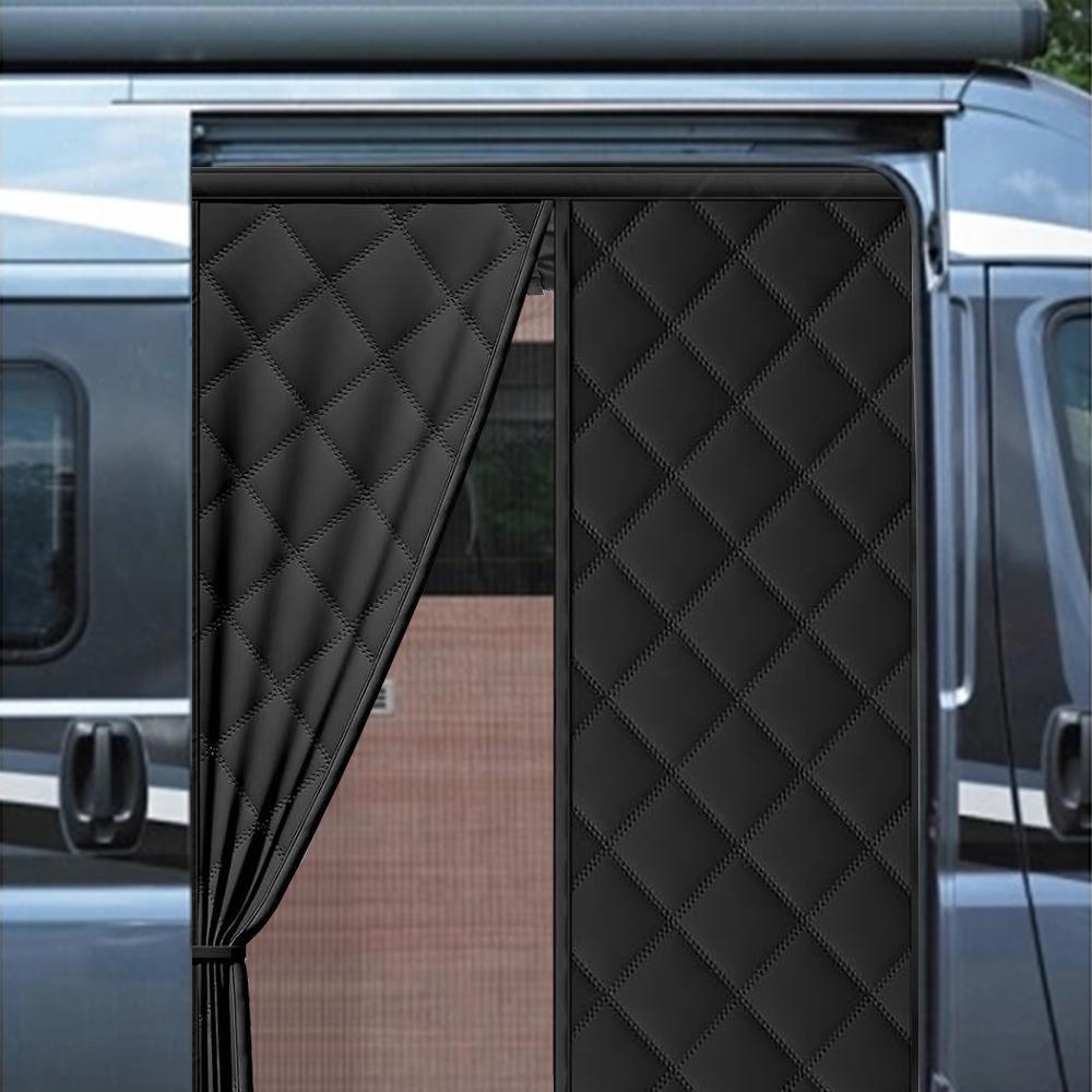 Winter RV Sliding Door Curtain Magnetic Thermal ulated Door Blanket For Fiat Ducato Peugeot Boxer Citroen Relay 2006 1pc