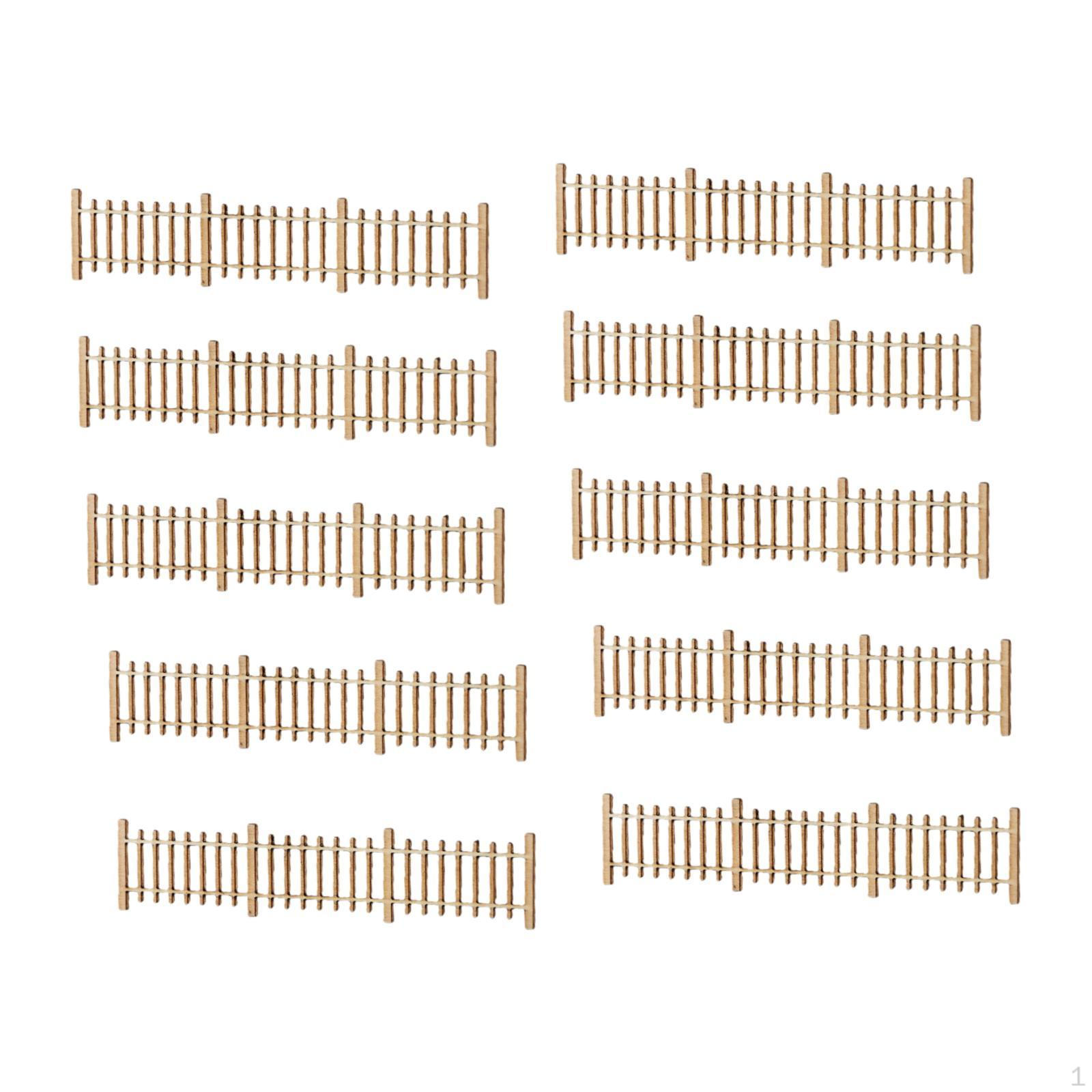 

10 шт. 1:Масштаб 50 Декоративные заборы Мини-модели Аксессуары для модельной железной дороги для Style E