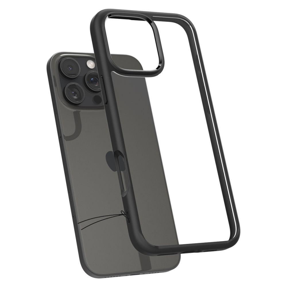 Spigen Ultra Hybrid Matte Black Hülle für iPhone 16 Pro