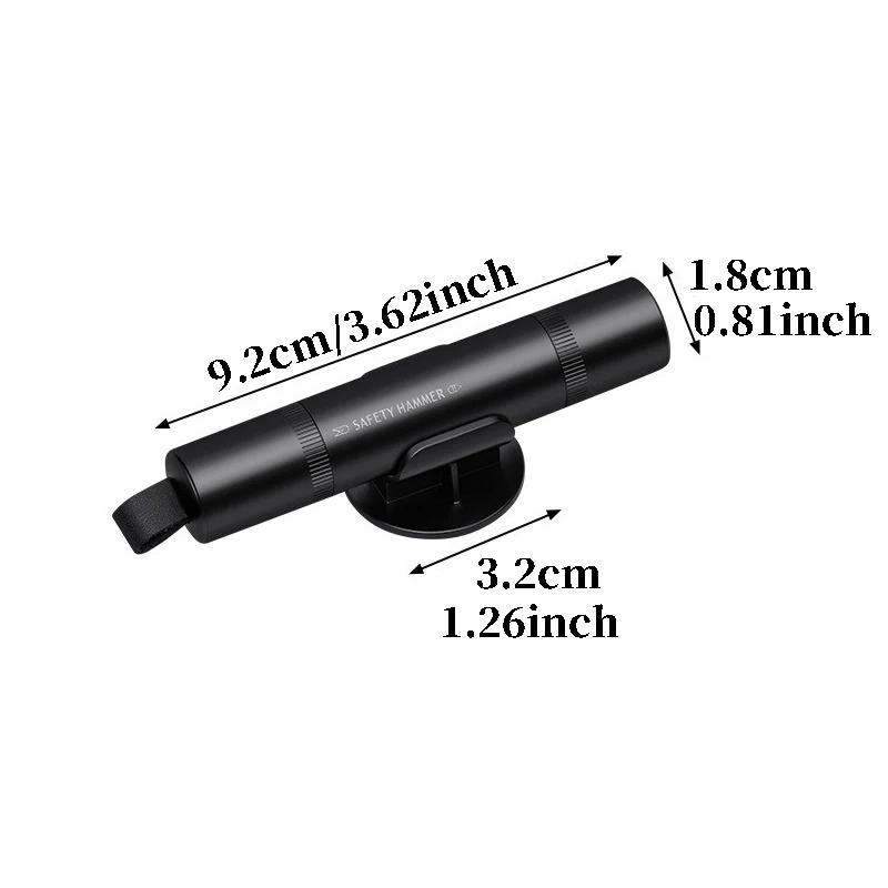 2 In 1 Car Safety Hammer Emergency Window Glass Breaker Cut Seat Belt High Hardness Tungsten Steel Rescue Tool Auto Accessories
