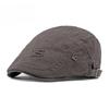 British Retro Cotton Beret for Men Women Spring Summer Fashion Embroidered Flat Cap Newsboy Hat Casual Duckbill Cap Peaked Hat