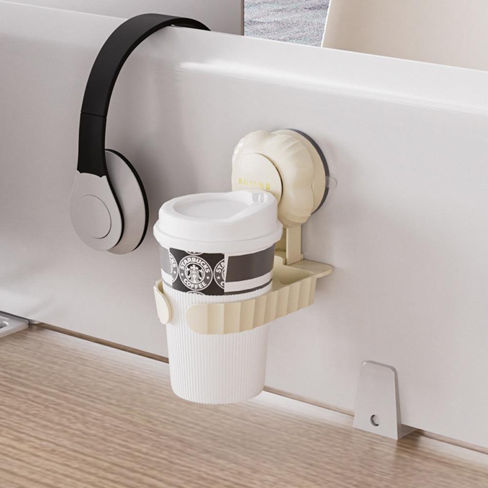 

Подарки Присоска Подстаканник Портативный Многофункциональный Держатели для чашек для молочного чая и кофе Защита от опрокидывания Спальня Зажим для фиксации чашки бежевый