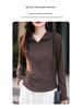 Soft & Cozy Women's Half-Zip Stand-Up Collar Sweatshirt - Warm, Long Sleeve, Loose Fit for Autumn/Winter