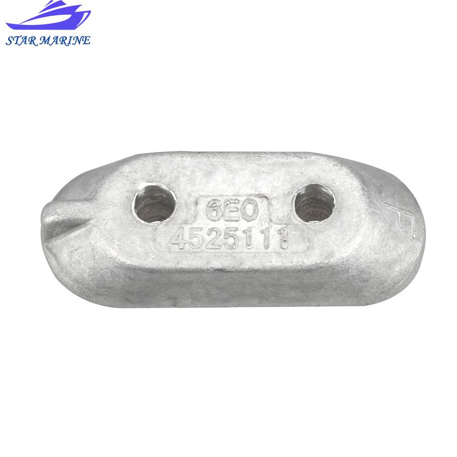 Anode 65W-45251-00 6E0-45251-11 For YAMAHA Outboard Motor 8-60HP 2 Stroke 4 Stroke Powertec Boat Engine 65W-45251