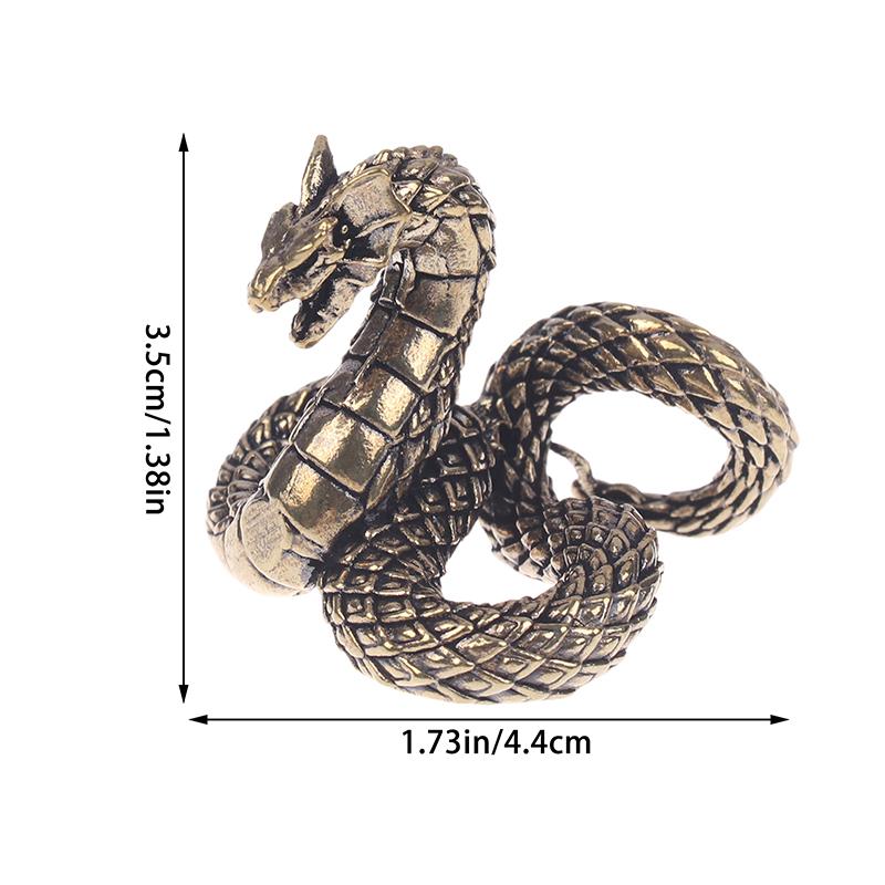 

Vintage Antique Bronze Dragon Statue Miniature Figurines Zodiac Animal Interior Desk Decorations Tea Pets Ornaments Home Decor золотой