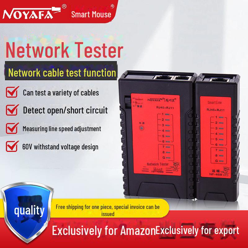 

Интеллектуальный сетевой кабельный тестер и искатель линий NF-468 9.5x10 cm