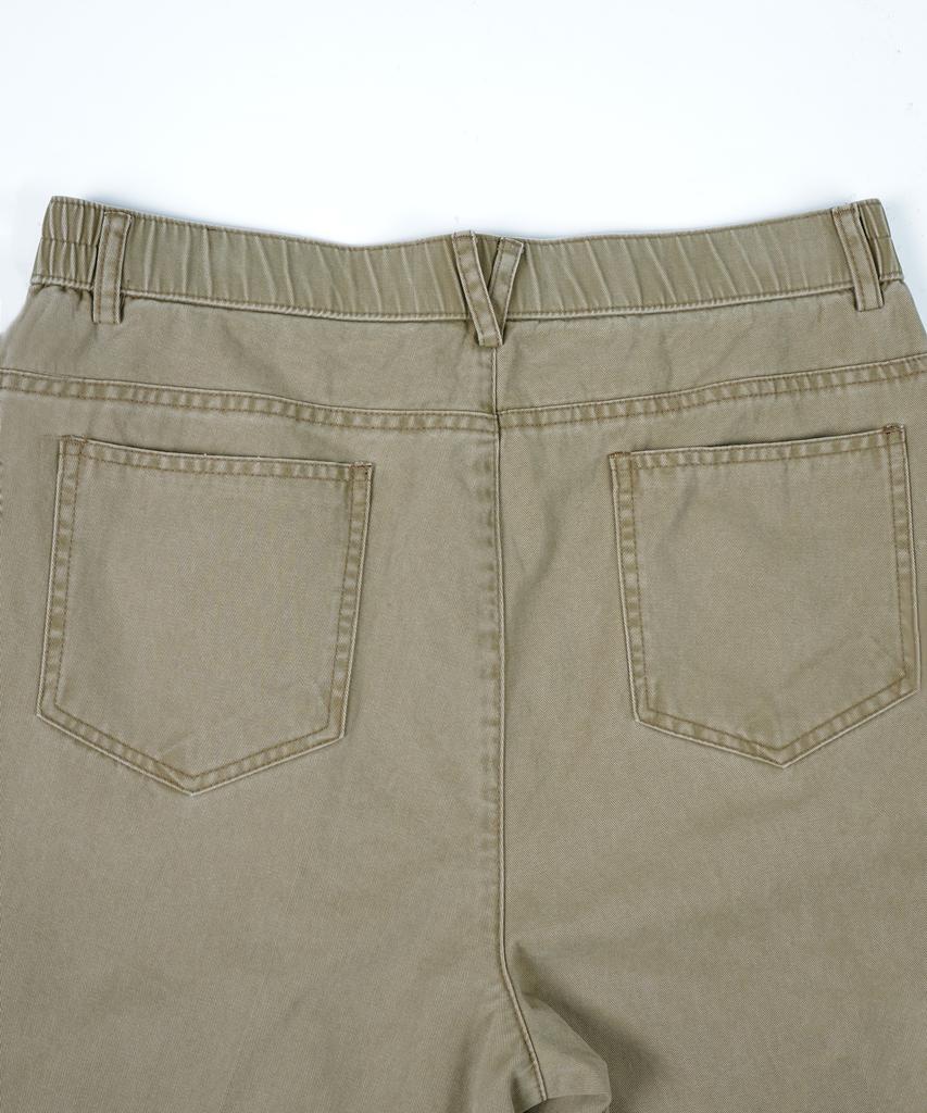 BIRBANTE Centercris C.L Fit Elastic Waist Chino Pants - Beige