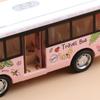 School Bus Sound Light Tour Bus Model Boy Toy Diecasts Toy Vehicles Kids Gift Simulation Bus Model