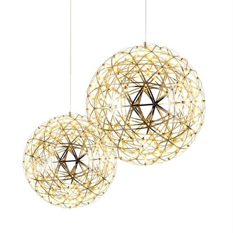 Sparkle Ball Chandelier Wrought Iron Clothing Store Barber Shop Chandelier Bed and Breakfast Tea Room Duplex Floor Lamp