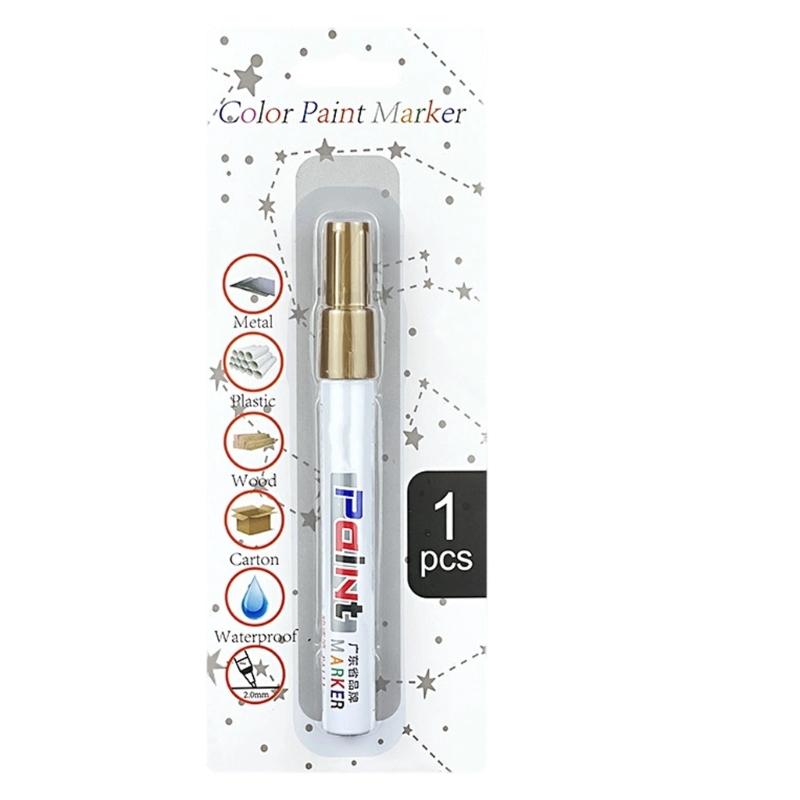 Car Wheel Touch Up Pen for Small Chips and Scratches, Pen Style Paint Marker, Rapid-Drying Finish, Single Pack