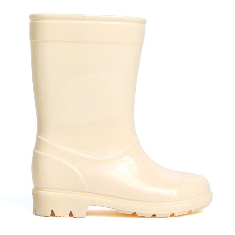 Water pants with boots children's beige environmentally friendly new children's rain shoes rain boots fashionable high-end water shoes waterproof