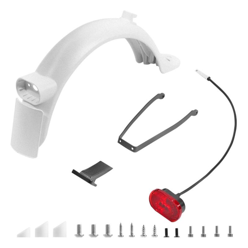 

Aluminum Alloys Scooters Rear Mudguards Easyly Install Durability Mudguard for Various Bike Types белый