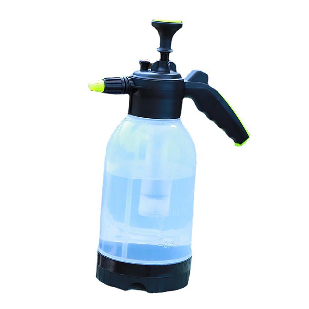2L Handheld Pressure Sprayer Transparent Portable Manual Water Sprayer Watering Can for Garden Lawn Plants