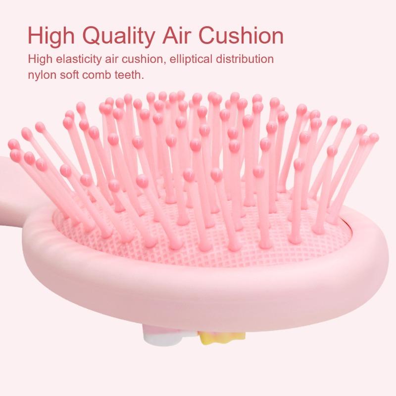 Cartoon Uv Cushion Brush - Portable Air Cushion Comb - Cute Cartoon Airbag Comb - Girly Heart Comb