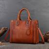 Real Leather Women's Handbag, Summer Retro Niche Women's Crossbody, Large Capacity Soft Leather Tote Bag, Artistic Style
