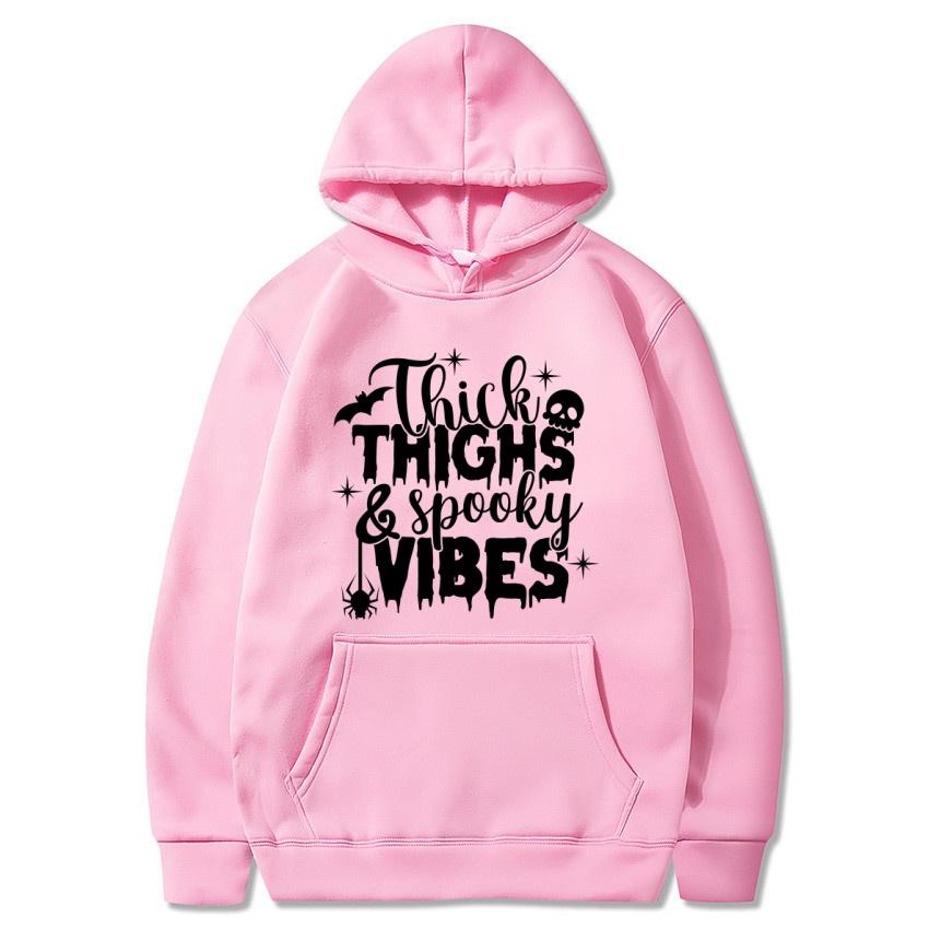 Halloween Herbst Winter Personalisierter Buchstabenaufdruck Hoodie Herrenmode Warmes Sweatshirt Lässige Streetwear Warmer Hoodie Geschenk