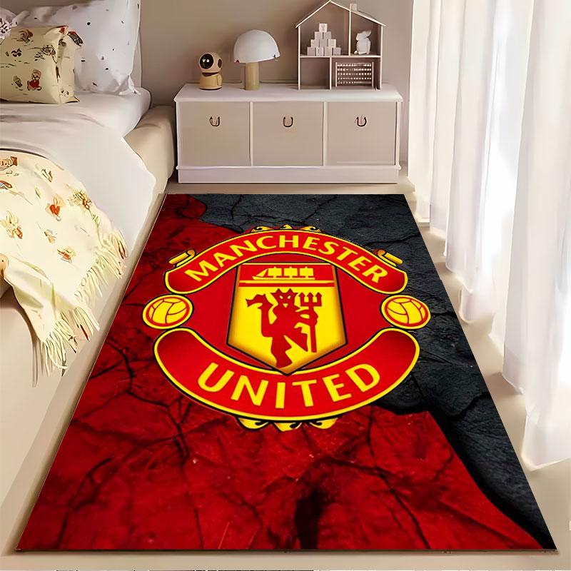 Manchester United Logo Carpet suitable as a non-slip mat for the living room or bedroom sofa
